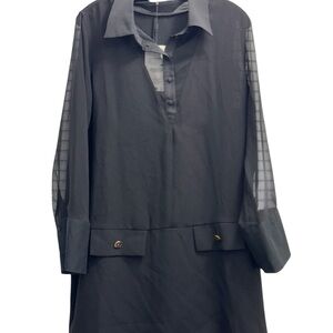 Brand New Zara Black Long Sleeve Dress